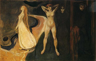 The Three Stages of Woman (Sphinx) Edvard Munch